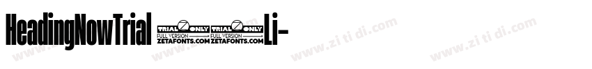 HeadingNowTrial 42Li字体转换